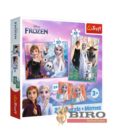 TF Puzzle- "2in1+memos" - Princesses in their land / Disney Frozen 2